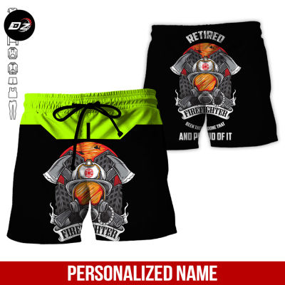 2023 Personalized Name Proud Firefighter 3D All Over Printed Shorts TC66.jpg