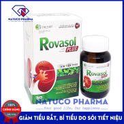 Viên uống lợi tiểu giảm sỏi thận Rovasol Plus - thành phần kim tiền thảo
