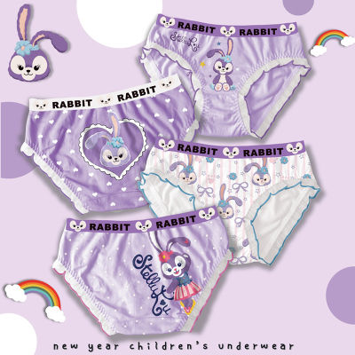 StellaLous 4Pcs Girl S Briefs Cotton Boxer Shorts Children S Cartoon Printed Underwear