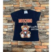 Áo phông Moschino xanh than xuất dư xịn cho bé