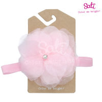 SATI-ผ้าคาดผม-WT. LY CHIFFON PINK HEADBAND-HB027