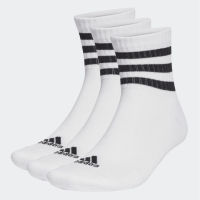 Adidas ถุงเท้า 3-Stripes Cushioned Sportswear Mid-Cut Socks 3 Pairs ( HT3456 )