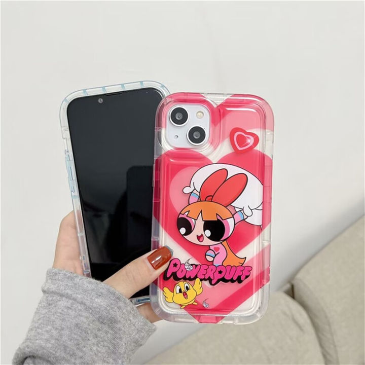 เคสโทรศัพท์สำหรับ-xiaomi-11-lite-poco-x3-pro-nfc-เคส-tpu-อ่อนลายการ์ตูน-air-cushion-the-powerpuff-girls-น่ารักโปร่งใสกันกระแทกสีลูกอมครีเอทีฟ