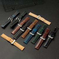 ▶★◀ Suitable for Crazy Horse leather watch strap genuine leather Panerai watch strap Panerai mens watch strap 24 22 26 20mm