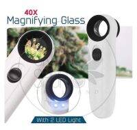 Hand Held Magnifying Gl : zoom40× กล้องส่องพืช กล้องจุลทรรศน์แบบมือจับ แว่นส่องพระ