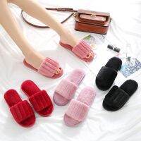 CODHaley Childe Cotton slippers womens home thick-soled non-slip rabbit fur indoor confinement slippers winter coup棉拖鞋女居家厚底防滑兔毛室内月子拖鞋冬天情侣毛毛一字拖鞋zsjmzdhsb.my 10.11