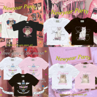 เสื้อยืด ทรงครอป Baby Tee ลายน่่ารัก