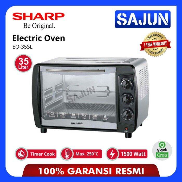 SHARP New Electric Oven 35 Liter EO35SL Oven Listrik Grill Rotisserie