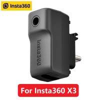 ใหม่อะแดปเตอร์ไมโครโฟนรุ่นแนวตั้งสำหรับ Insta 360 X3กล้องกีฬาอุปกรณ์เสริมเดิม