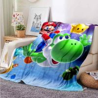 Super Mario Cartoon Throw Blanket Mario Bro Gift Flannel For Kids Audlts Demon slayer blanket Chrismas Gift