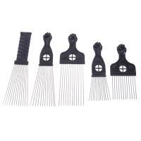 【CC】 Fist Afro Metal Comb African Hair Hairdressing Hairstyle Styling Accessories