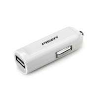 PISEN อะแดปเตอร์ชาร์จไฟในรถยนต์ iCar Charger 2A USB 5 โวลล์ ขาล็อคแบบสปริง โทรศัพท์ได้แม้เสียบชาร์จไฟอยู่ สะดวกสบายเสียบได้ทันที ชาร์จเร็ว -สีขาว