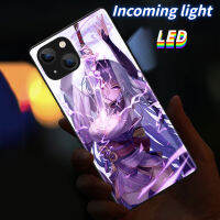 มก. เคสโทรศัพท์เรืองแสง LED สำหรับเคสโทรศัพท์ซัมซุงเคสโทรศัพท์ S23ULTRA S23Plus S21Plus S22Plus S22ULTRA S20PLUS A53 A73 NOTE20ultra A12 A71 A72 A52 A51 A32 A21S NOTE10 10Plus Genshin Impact 01