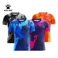 KELME เสื้อเจอร์ซีย์เล่นกีฬาสำหรับผู้ชายเสื้อเจอร์ซีย์เล่นเกมเสื้อแข่งฟุตบอลแห้งเร็วแบบทางการ8251ZB1001