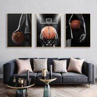 Modern Sports Basketball Dream Art ภาพวาดผ้าใบ,ภาพผนังศิลปะสำหรับตกแต่งห้องนั่งเล่น,ไม่มีกรอบ,เหมาะสำหรับผู้ที่ชื่นชอบกีฬา