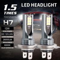 LED Headlight 26000LM Car Front Fog Lights H1/H3/H4/H7/H11 Auto Driving Running Lamps DC 12V-24V Bulbs Turbo Light 120W Power Bulbs  LEDs  HIDs