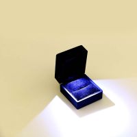 FRANCESCO Pendant Jewelry Display LED Wedding Gift Ring Box Engagement Storage Lighted Packaging Earring Earrings CaseMulticolor