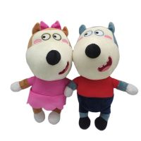 Toys2pcs/ชุดตุ๊กตามือนิ่มลายการ์ตูน Wolfoo ขนาด30ซม. สำหรับของเล่นเด็กผู้ชายเด็กแฟนคลับเด็กผู้หญิงของขวัญ