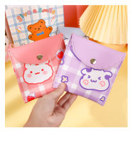 1PC 4Colors Cute Bear Korean Tampon Storage Bag Sanitary Pad Pouch Women Napkin Towel Cosmetic Bags Organizer