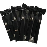 LB001-4  Size Black Suspenders Bow Tie Sets for Baby Kids Adult Party Clothing Accessories Boys Clothing