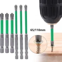 Magnetic Screwdriver Bit Set Alloy Steel Anti Slip Long Drill Bits Ph2 Screwdriver 2 Pieces Drill Bit Impact Driver Accessories Drills  Drivers