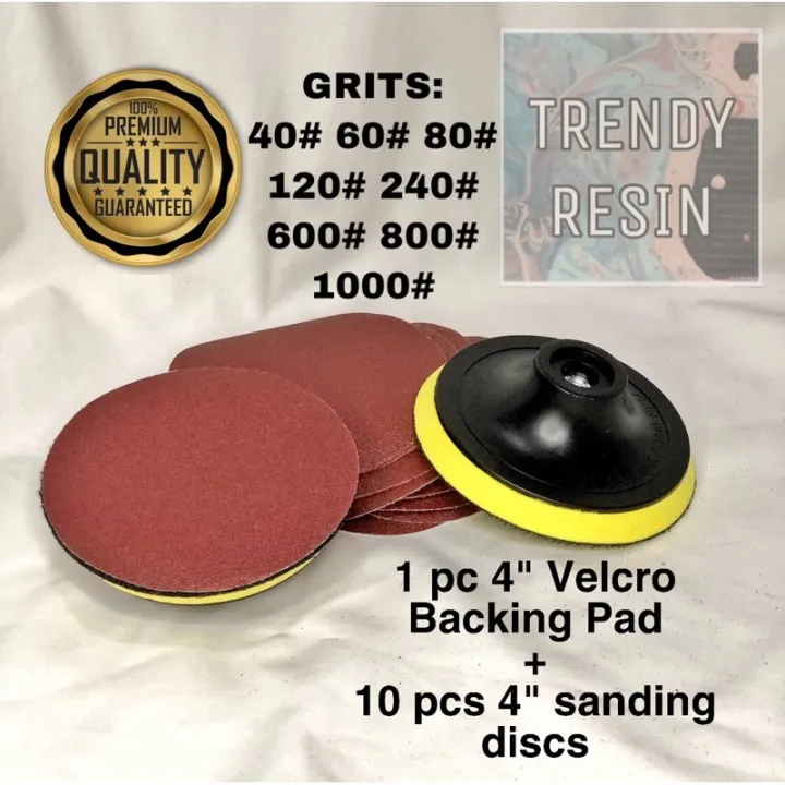 VELCRO BACKING PAD WITH 4” 100mm SANDING DISC M10 BACKING PAD POLISHING