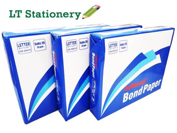 3 ream Advance Bond Paper Size Legal / Long Substance 20 / 70gsm Lazada PH