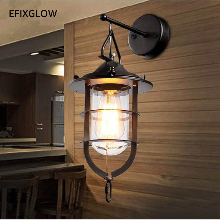 industrial-black-metal-and-clear-glass-shade-wall-sconce-vintage-hanging-latern-e27-socket-wall-light-for-patio-farmhouse-barn
