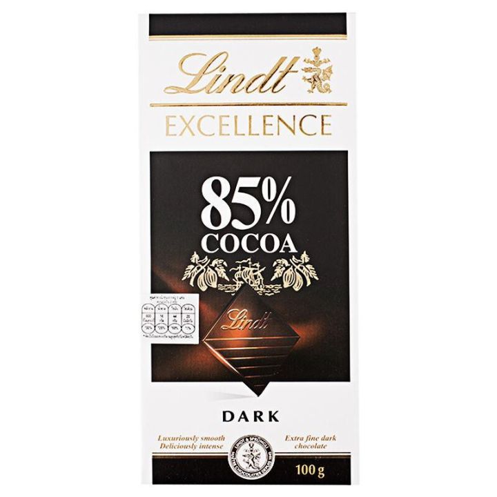 Lindt ลินด์ เอ็กเซลเลนซ์ ดาร์กช็อกโกแลต 85% 100 กรัม