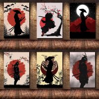 Samurai Art โปสเตอร์ภาพจิตรกรรมฝาผนังพิมพ์ภาพวาดผ้าใบ Wall Decor ภาพ Frameless