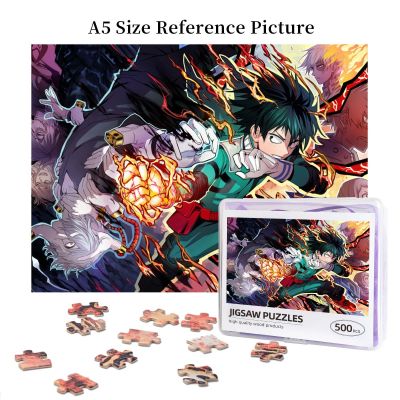 My Hero Academia (5) Wooden Jigsaw Puzzle 500 Pieces Educational Toy Painting Art Decor Decompression toys 500pcs