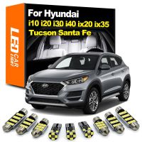 Zoomsee Interior LED For Hyundai i10 i20 i30 i40 ix20 ix35 Tucson Santa Fe Santafe Canbus Car Indoor Bulb Dome Reading Light Kit