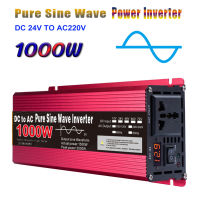 อินเวอร์เตอร์พลังงานแสงอาทิตย์สำหรับรถยนต์หม้อแปลงแรงดันไฟฟ้า12V/24V DC เป็น AC 220V/110V อินเวอร์เตอร์พลังงานแสงอาทิตย์สำหรับมอเตอร์ไฟฟ้า1000W/1600W/2200W/3000W