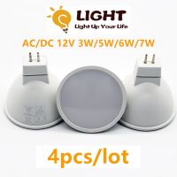 4PCS LED Spotlight MR16 GU5.3 low pressure AC/DC 12V 3W-7W Replace 20W 50W 100W halogen lamp for downlight kitchen