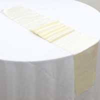 10pcs Satin Wedding Table Runners Silk Table Flags Cloth Runners For Event Ho Party Table Decoration