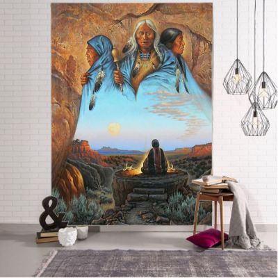 Mother Earth Realism Decorative Wall Tapestry Fantasy Decoration Bohemian Hippie Wall Decoration Curtain Tapestry Wall Cloth