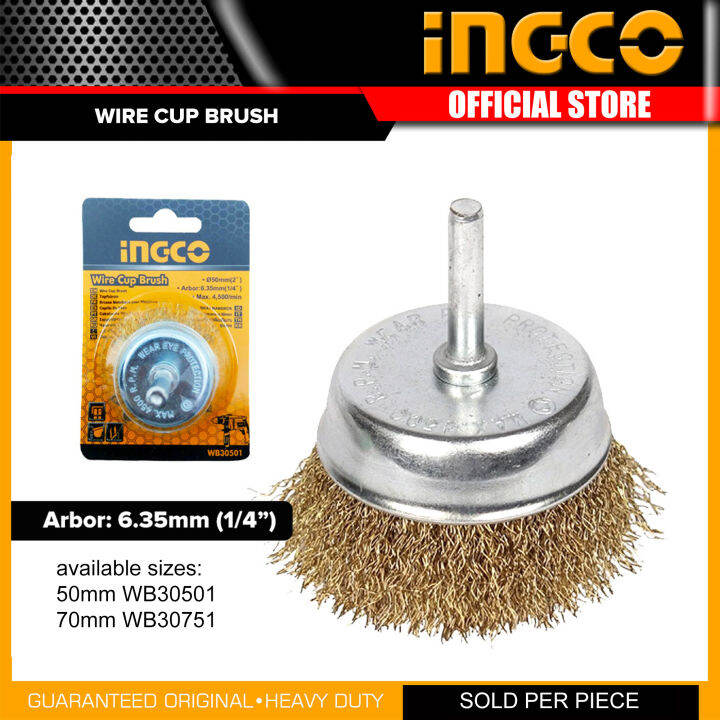 INGCO Wire Cup Brush for Drills 50mm WB30501 70mm WB30751 IHT Lazada PH