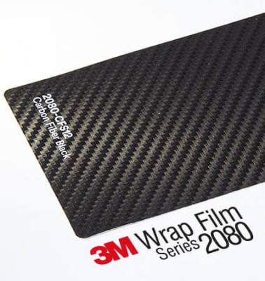 3M Wrap Film series 2080 สติ๊กเกอร์ติดรถเคฟล่าสีดำ (กดเลือกขนาด)