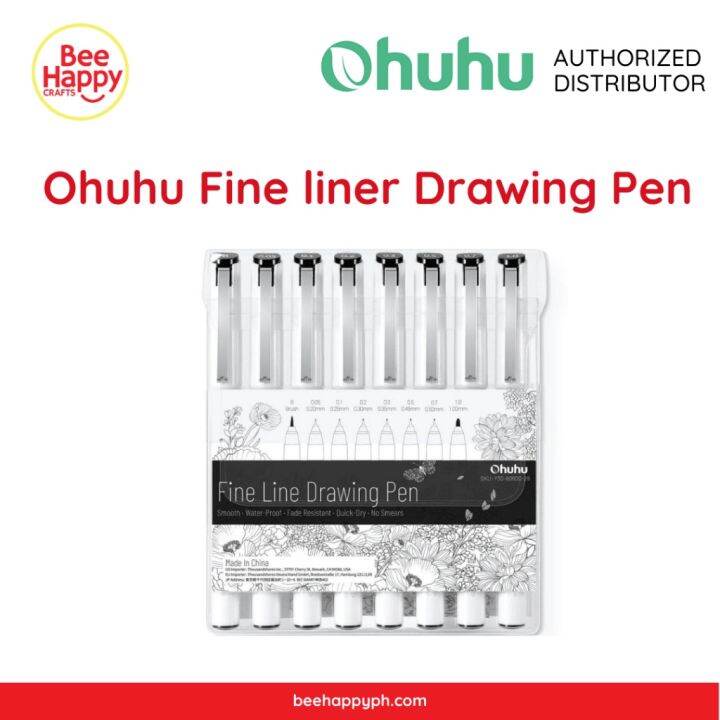 Ohuhu Fineliner Drawing Pen, 8 Count Y30-80600-28 | Lazada PH