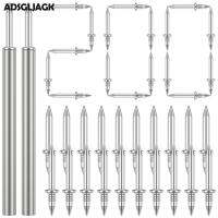 ADSGLJAGK ตะปูเกลียวสองหัว200ชิ้นสำหรับลายบัวเล็บไร้รอยต่อไม่มีรอยเล็บลายบัวโดยไม่ทำเครื่องหมายเล็บสองหัวรอบด้ายไร้รอยต่อ
