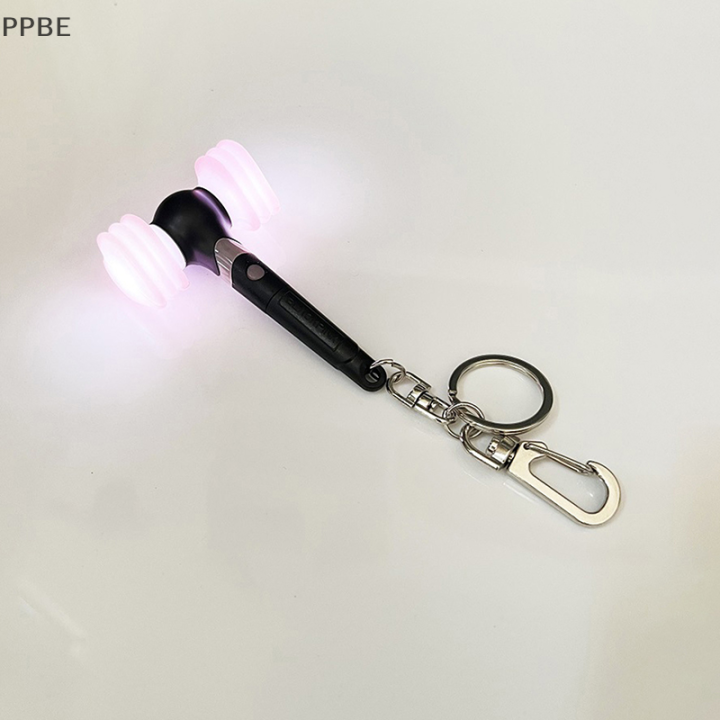ppbe-kpop-แท่งไฟสีชมพูสีดำแท่งไฟขนาดเล็กรุ่น2พวงกุญแจไฟ-led-10สีสำหรับเปลี่ยน