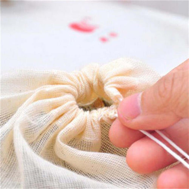 26-19cm-cotton-linen-drawstring-type-cooking-herb-filter-bagkitchen-spices-traditional-chinese-medicine-soup-bagreusable-milk-tea-strainer-bag