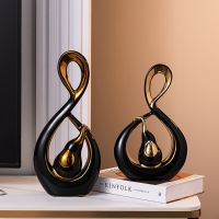 European Style Abstract Love Shape Figurines Living Room Decoration Shelf Decor Christmas Decorations Home Decor Souvenir Gift