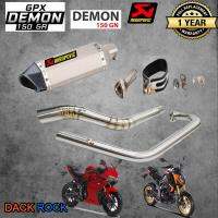 ท่อdemon150gn ท่อdemon150gr ท่อgpx ท่อakrapovic เทา ปากเคฟล่า ท่อแต่งdemon150gn ท่อแต่งdemon150gr ทุกโฉม เสียง แน่น นุ่ม ทุ้ม ไม่แต่งในรอบสูง ระบายความร้อนได้ดี