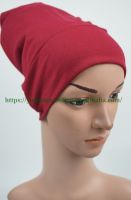 Clearance sale Fashion thin mecerized cotton 25*25cm muslim underscarf turban