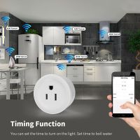 10A/16A/20A US Smart Socket Wifi Tuya Plug Outlet Timing Ftion Voice Control Smart Life APP Remote Control Smart Sockets