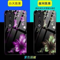 เคสกระจกเทมเปอร์เรืองแสงสำหรับ Honor 90 Pro,เคสเรืองแสงในที่มืดเคสโทรศัพท์สำหรับ Huawei Honor 90