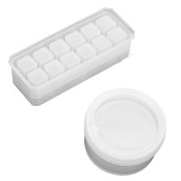 Box Resin , Silicone Trinket Box with 12-Slot Rectangle Organizer Mold and Round Trinket Box Mold