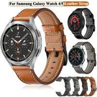 20mm Leather Strap For Samsung Galaxy Watch 5 Pro 45mm/4 Classic 46mm 42mm Bracelet Belt Watch 5/4 44mm 40mm Smart Watch Band