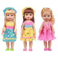 35cm Toddler Hair Princess Baby Doll Clothes Dress Up Cartoon Girls Toys Children Kids Birthday Christmas Gifts